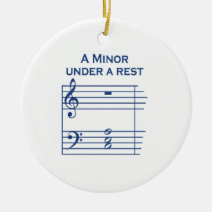 Funny Music A Minor Julgransprydnad Keramik