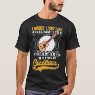 Funny Music Älskare Guitarist Acoustic Guitar T Shirt