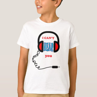 Funny Music-hörlurar Tee Shirt