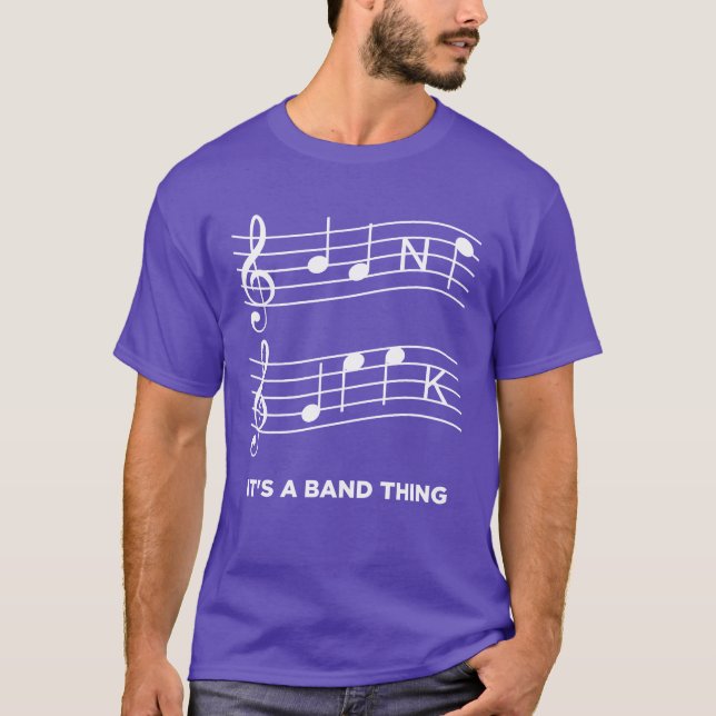 Funny Music retro T Shirt (Framsida)