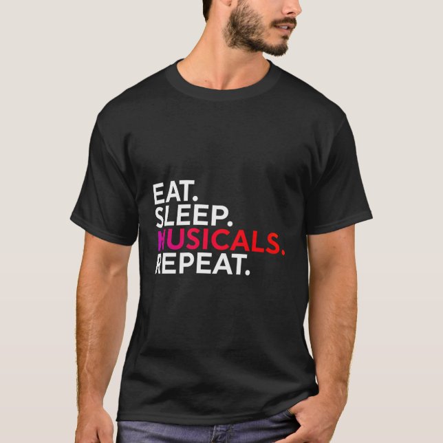 Funny Musicals Quote Gift Broadway Fläkt Theater L T Shirt (Framsida)