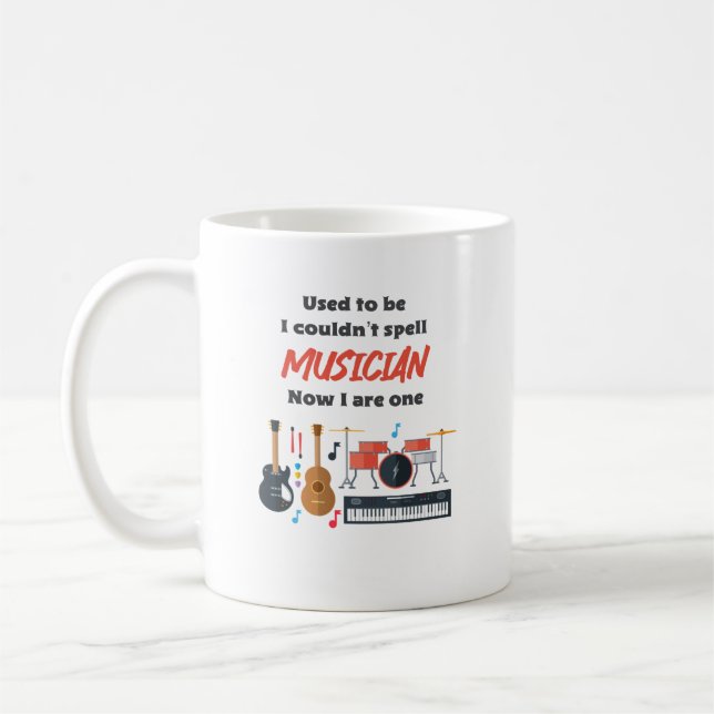 Funny Musician Coffee Mugg (Vänster)
