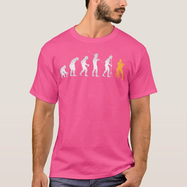 Funny Musician Gift Evolution Trumpet T Shirt (Framsida)