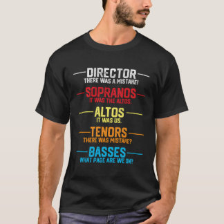 Funny Musician Gifts Choir Director Choir Member G T Shirt