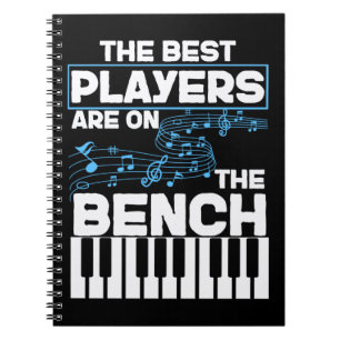Funny Musician Tangentbord Piano Player Anteckningsbok