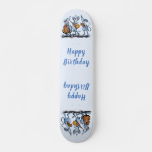 Funny musikalisk mouse Birthday Gift Skateboard