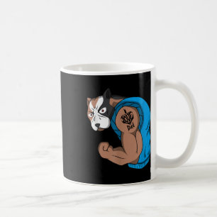 Funny Musle Pit Bull Dog I Kärlek Pappa Tatto Kärl Kaffemugg