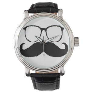 Funny Mustache 4 Armbandsur