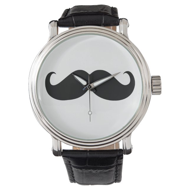 Funny Mustache Armbandsur (Framsida)