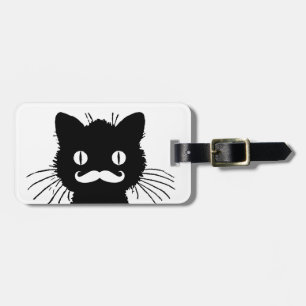 FUNNY MUSTACHE, BLACK CAT BAGAGEBRICKA