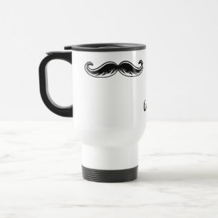 Funny Mustache-eget namn mugg