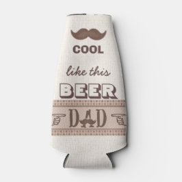 Funny Mustache Fars dag Best Pappa någonsin Cooler