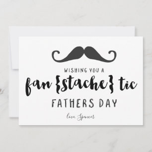 Funny Mustache Fars dag Kort