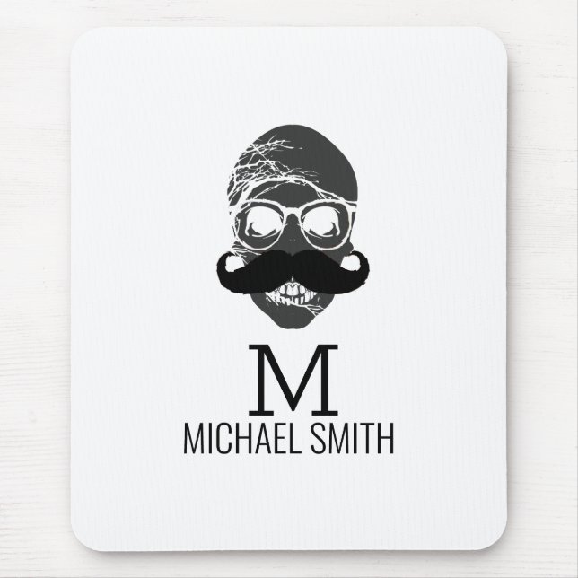 Funny Mustache Monogram #2 Musmatta (Framsidan)
