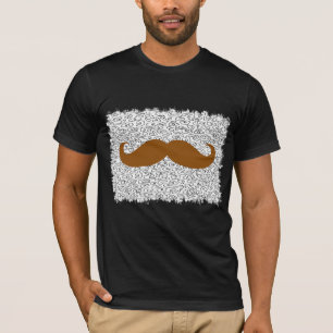 Funny Mustache på leopard hud T Shirt