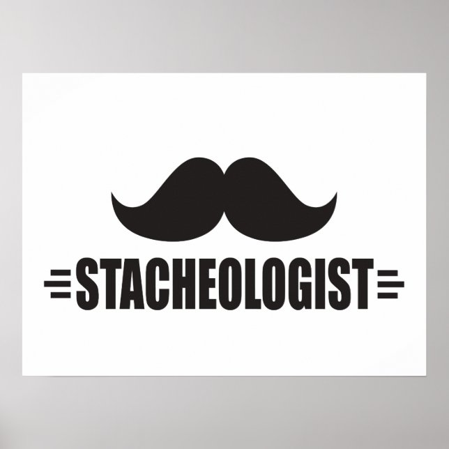 Funny Mustache Poster (Framsidan)