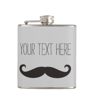 Funny Mustache / Schnurrbart + din text Fickplunta