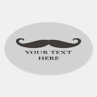 Funny Mustache / Schnurrbart + din text