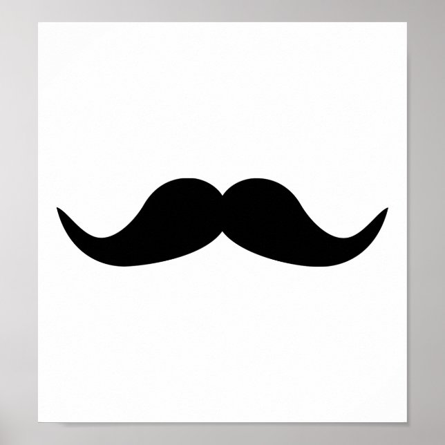 Funny Mustache-skägg Poster (Framsidan)