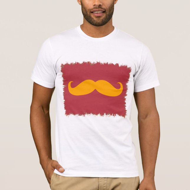 Funny Mustache T-shirt (Framsida)
