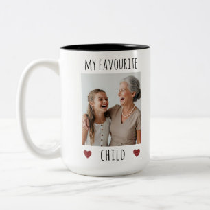Funny My Favorite Child 2 Photo Anpassningsbar Två-Tonad Mugg