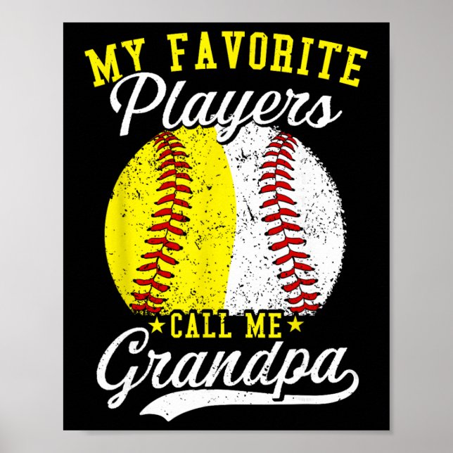 Funny My Favorite Sell Softll Player Calls Me Gran Poster (Framsidan)