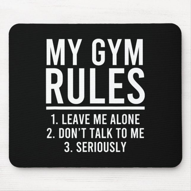 Funny My Gym Regler Musmatta (Framsidan)