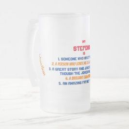 Funny My Stepdad Quote Frostat Ölglas