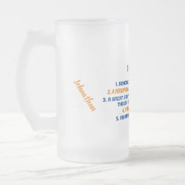 Funny My Stepdad Quote Frostat Ölglas