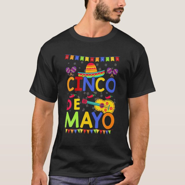 Funny Nacho Average farbror Cinco De Mayo Mexican T Shirt (Framsida)