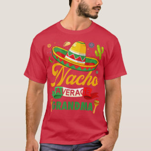 Funny Nacho Average Grandma Sombrero Meican Cinco T Shirt