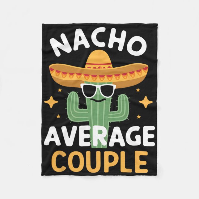 Funny Nacho Average lite Cinco De Mayo Mexican F Fleecefilt (Framsidan)
