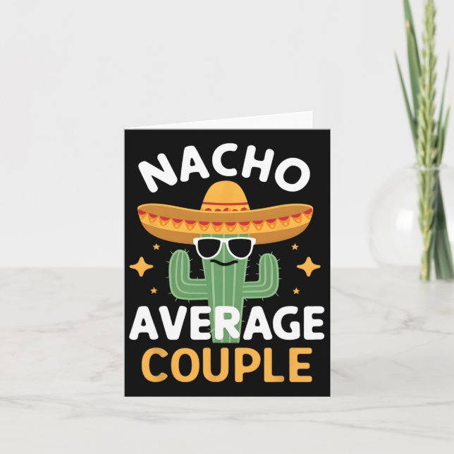 Funny Nacho Average lite Cinco De Mayo Mexican F Kort (Framsida)