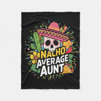 Funny Nacho Average Moster with Sombrero Cinco de  Fleecefilt