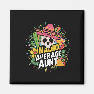 Funny Nacho Average Moster with Sombrero Cinco de  Magnet