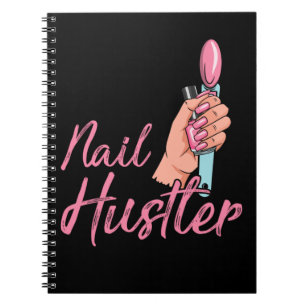 Funny Nail Technician Emlpoyee Manicuch Coworking Anteckningsbok
