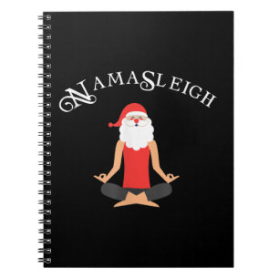 Funny Namasleigh-julskirt Yoga Julafton Gift T Anteckningsbok