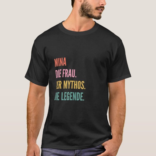 Funny Namn-design - Myna T Shirt (Framsida)
