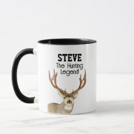 Funny Namn Mule Hjort Hunting Legend Sports Mugg