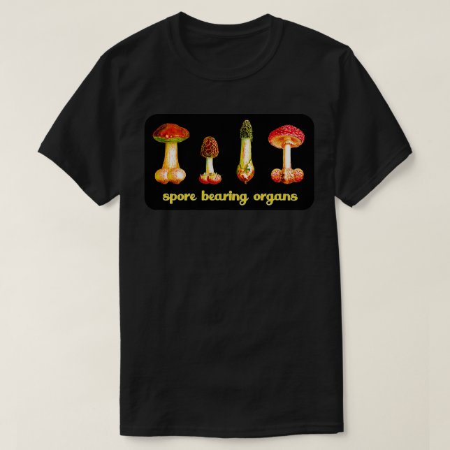 Funny Namn Phallus Mushroom Art Fantasy T Shirt (Design framsida)