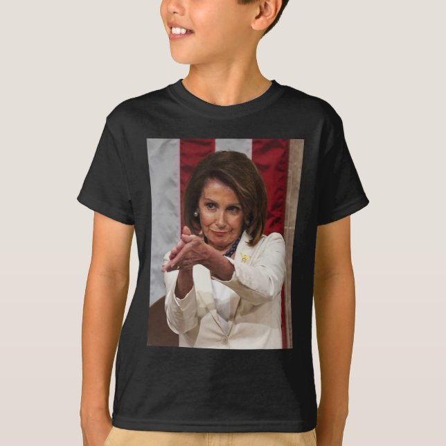 Funny Nancy Pelosi Clap Back Anti Trump Memee Tee (Framsida)