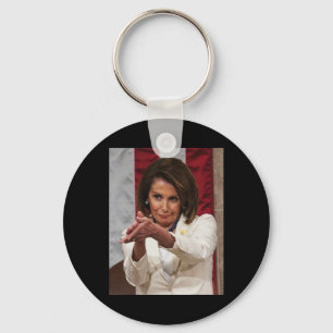 Funny Nancy Pelosi Clap Back Anti Trump Memee Tee Nyckelring