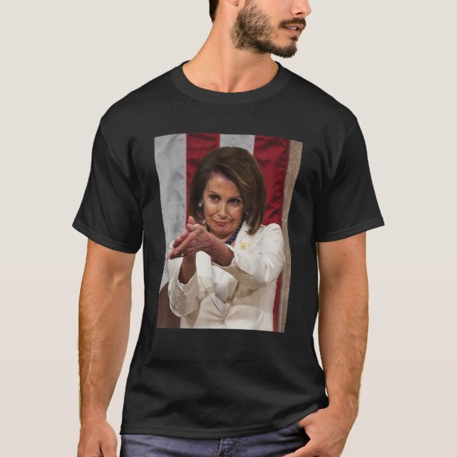 Funny Nancy Pelosi Clap Back T shirt Anti Trump Me (Framsida)