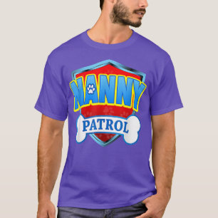 Funny Nanny Patrol Mamma, Pappa, För manar kvinnor T Shirt