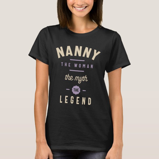 Funny Nanny T Shirt (Framsida)