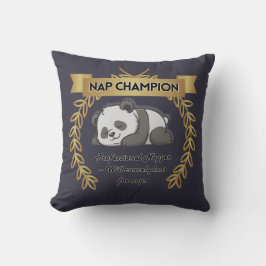 Funny Nap Champion Pillow – Cute Panda Cushion Kudde