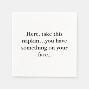 Funny Napkin-text Pappersservett