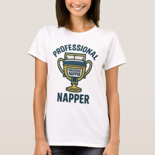 Funny Napping T-Shirt - "Professionell Napper" Mys