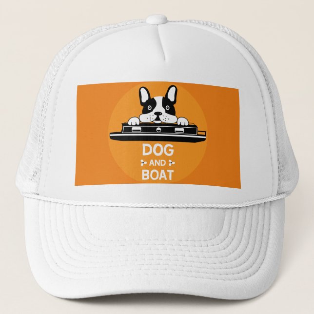 Funny Narrowboat Hundar British Canals Keps (Framsida)