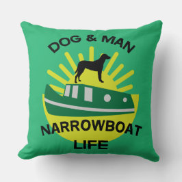 Funny Narrowboat | Kanalbåtar | British Cannel M Kudde